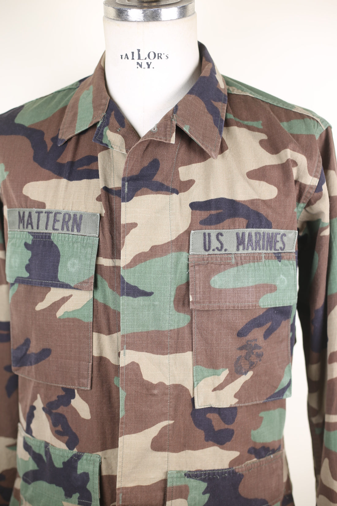 BDU WOODLAND Jacket Us marines MOON LANDING - M - (SMALL REGULA USA)