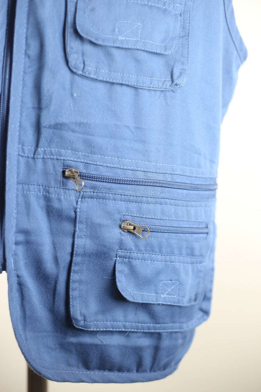 fishing vest  con ricamo -  L -