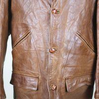 Giacca  in pelle vintage    - L -