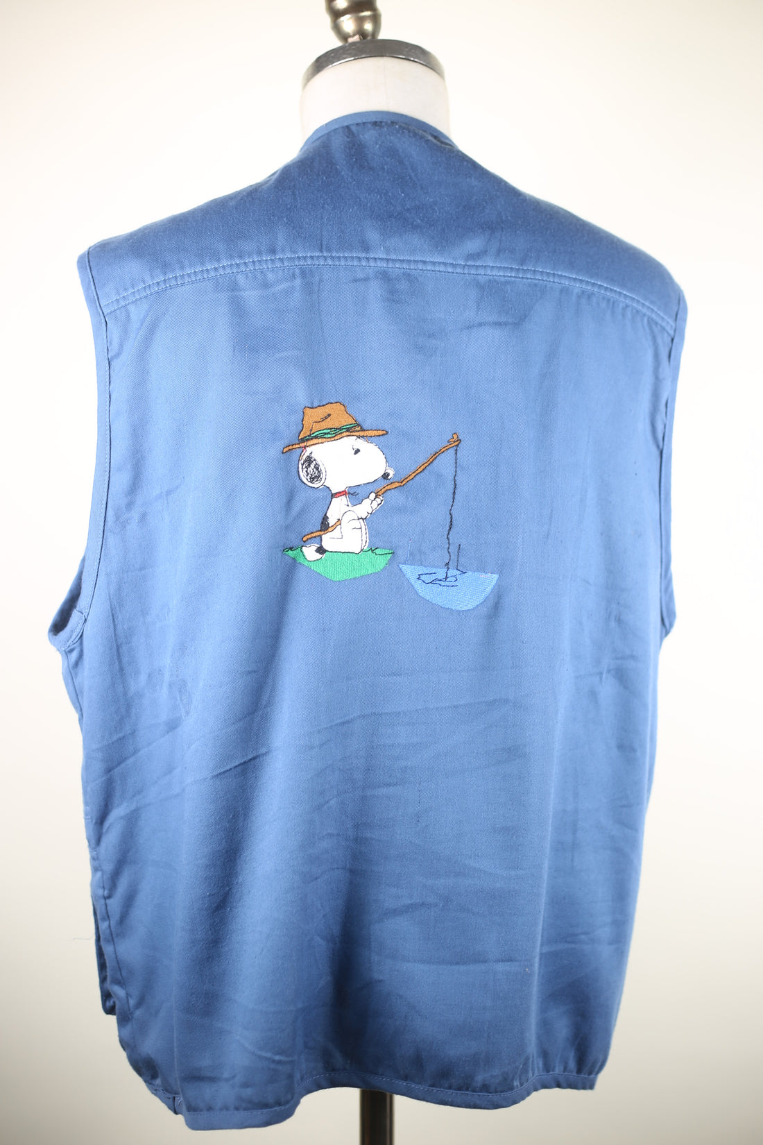 fishing vest  con ricamo -  L -