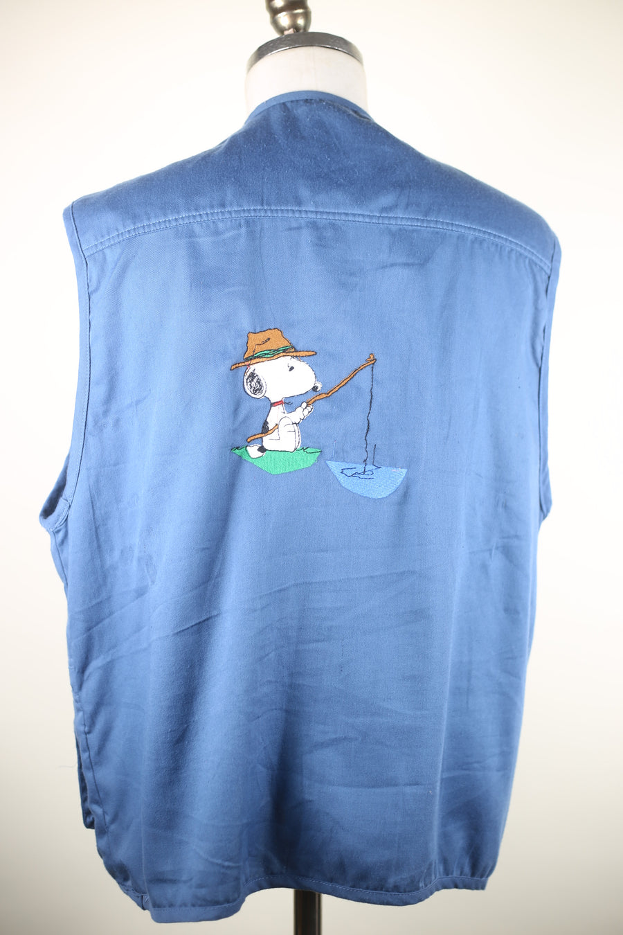 fishing vest  con ricamo -  L -