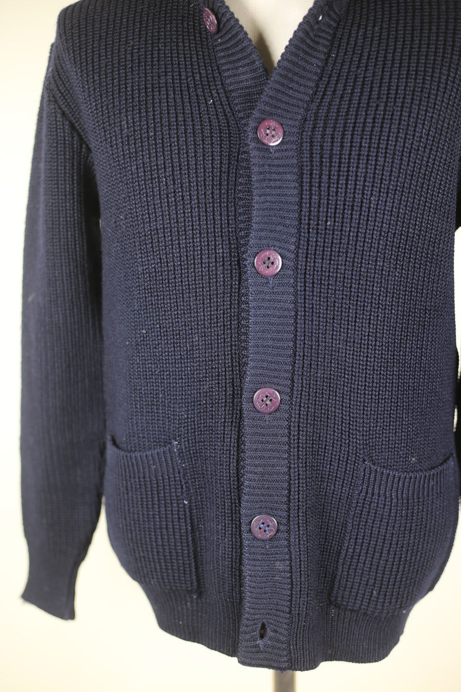 CARDIGAN VINTAGE SHAWL COLLAR  -    -