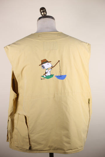 fishing vest with embroidery - XL -