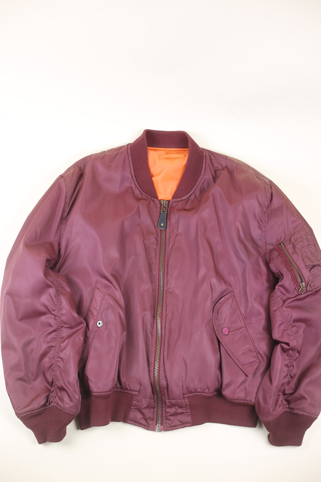 MA1 Bomber Jacket with Redskins Embroidery - L -