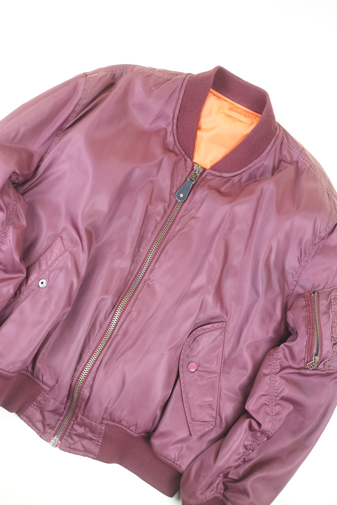MA1 Bomber Jacket with Redskins Embroidery - L -