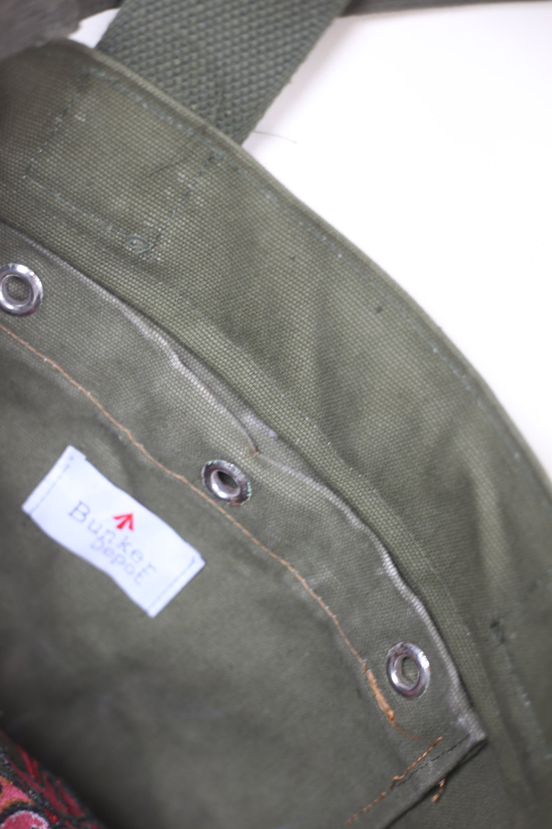 army tote bag with embroidery