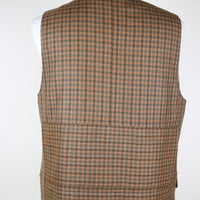 Vintage 80s tailored waistcoat in tweed - L -