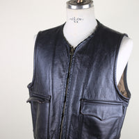 Leather Vest - M -