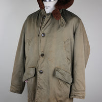 PARKA B9 FLIGHT JACKET VINTAGE 1960s  -  L -