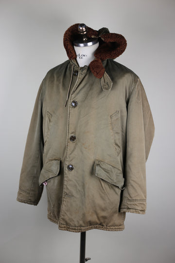 PARKA B9 FLIGHT JACKET VINTAGE 1960s  -  L -