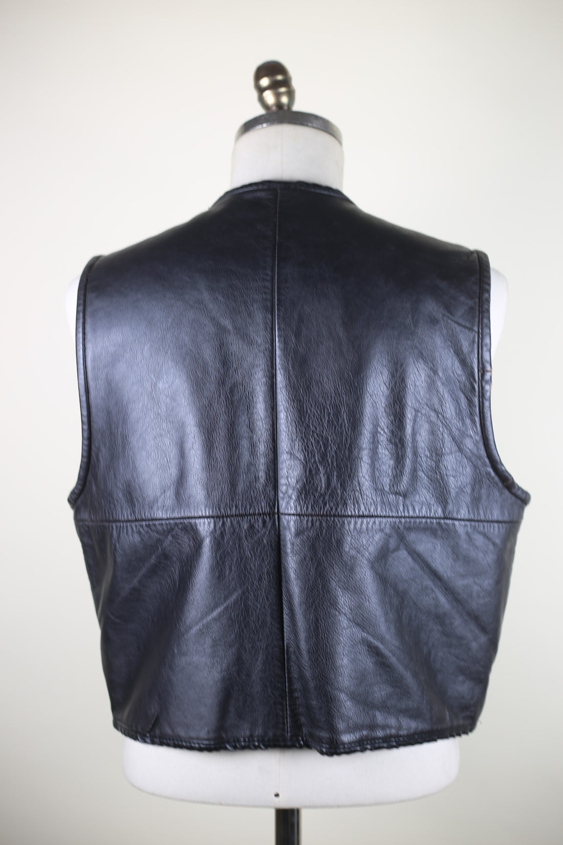 Leather Vest - M -