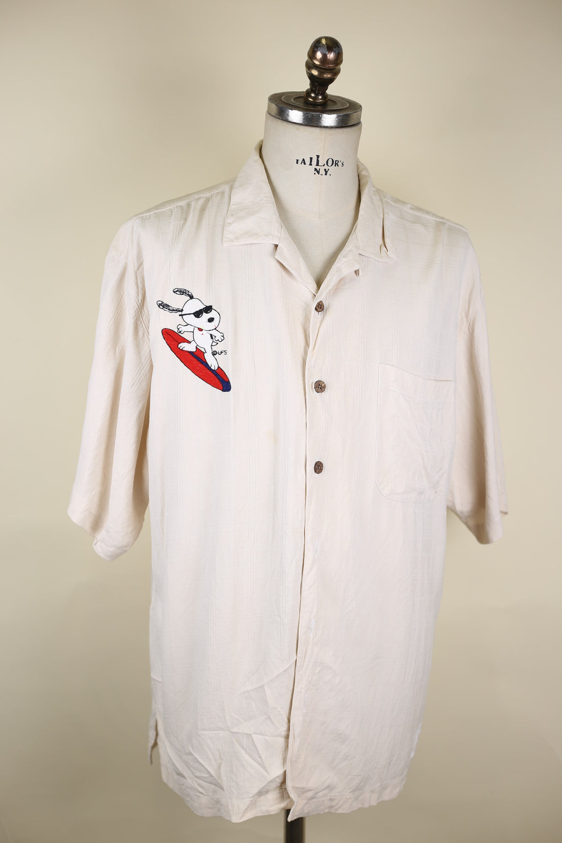 Camicia Hawaiana con ricamo     - XL  -