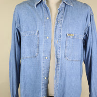 Camicia jeans con ricamo     - L  -