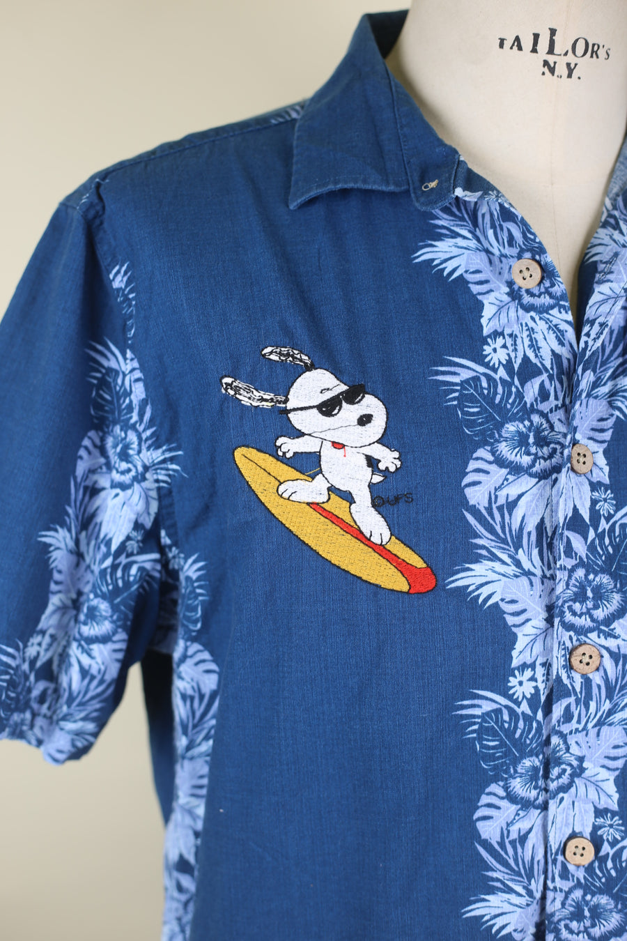 Camicia Hawaiana con ricamo     - M  -