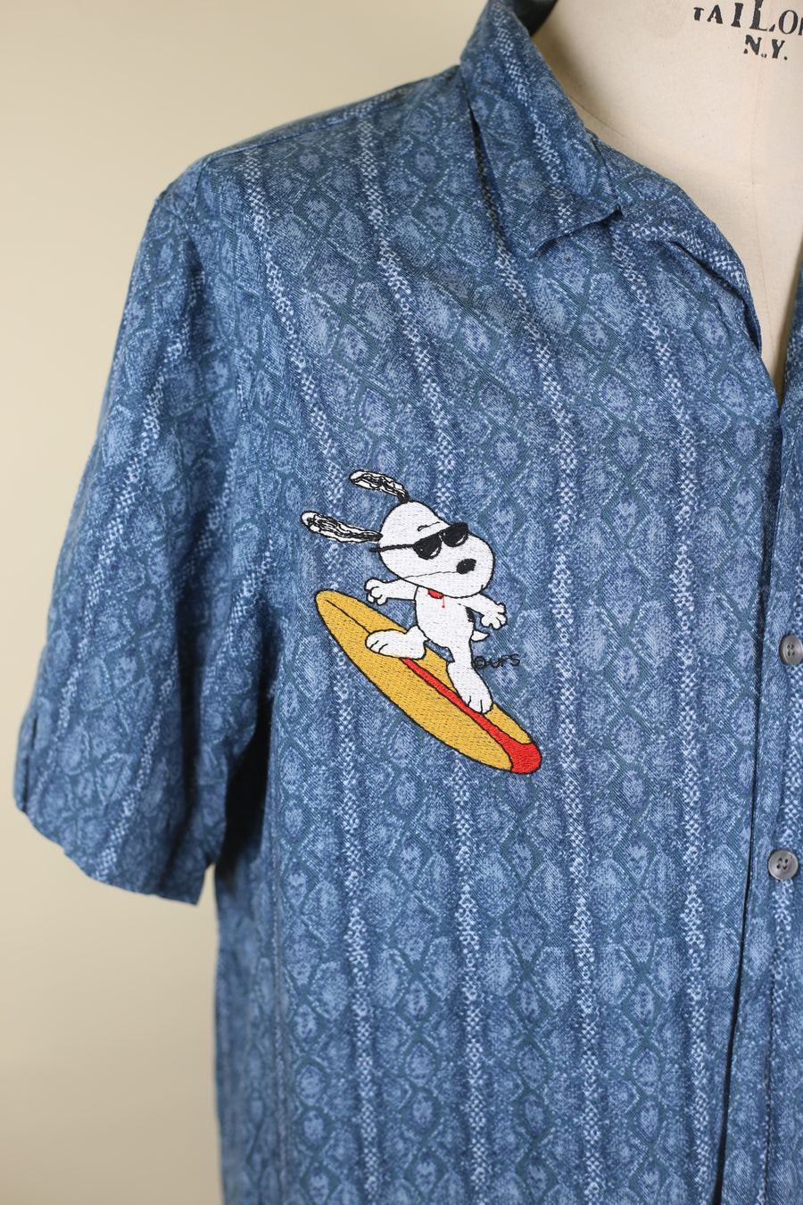 Camicia Hawaiana con ricamo     - L  -