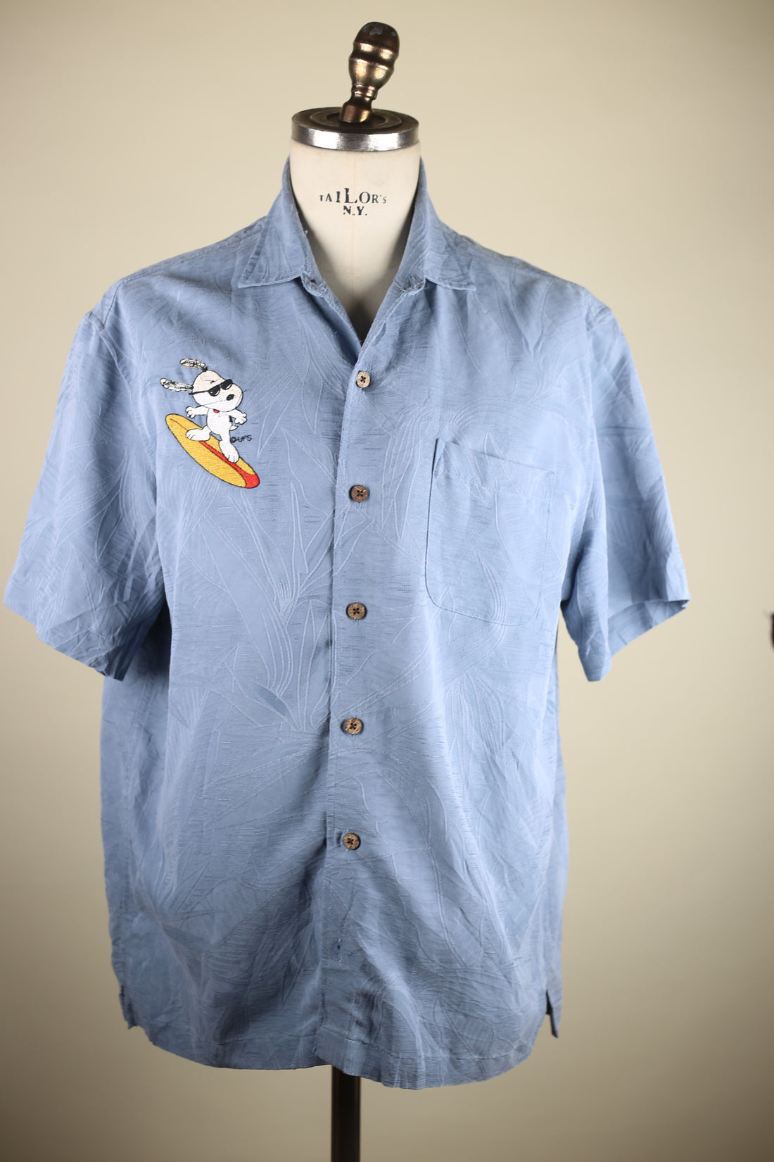 Camicia Hawaiana   con ricamo  -  L -