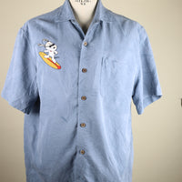 Camicia Hawaiana   con ricamo  -  L -