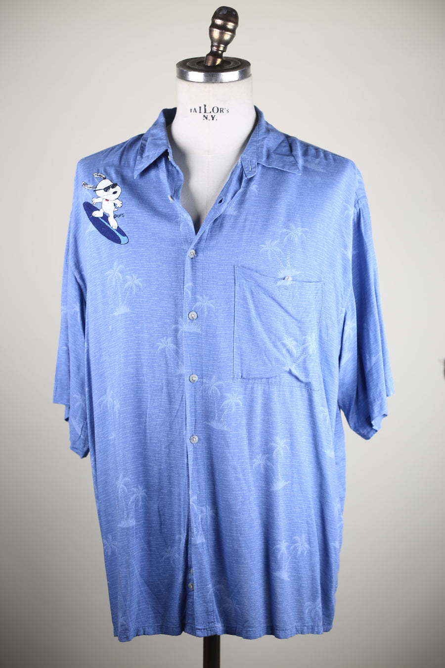 Camicia Hawaiana   con ricamo  -  XL -