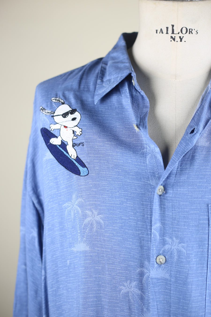 Camicia Hawaiana   con ricamo  -  XL -