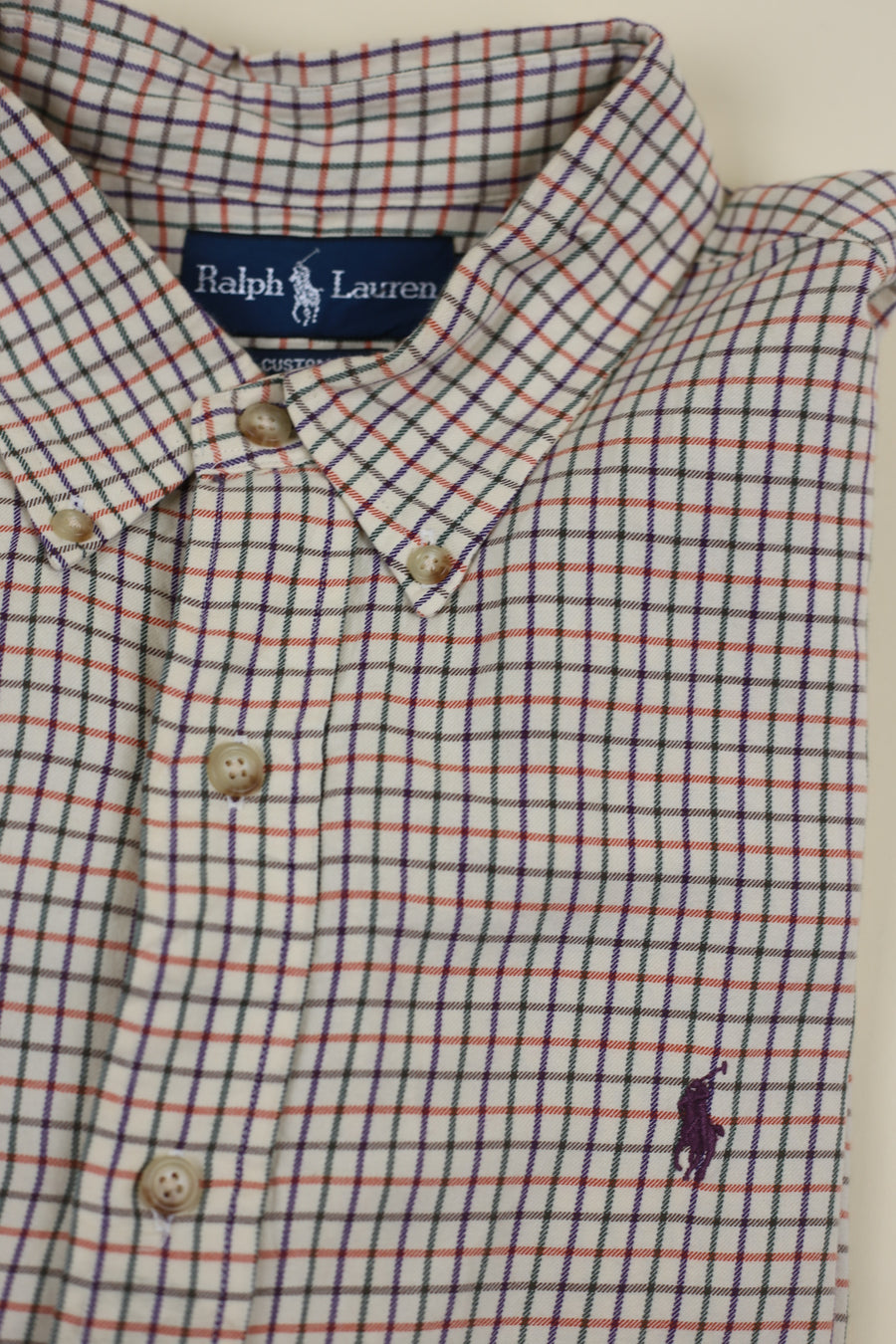 BUTTON DOWN RL SHIRT - L -