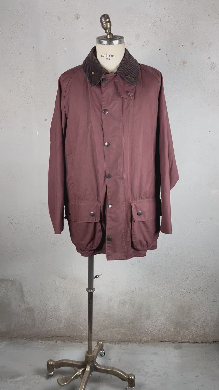 Barbour Beaufort  con imbottitura e spilla  -C46 XL-