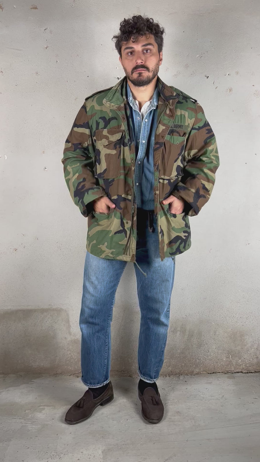 Field jacket M65 -XL it - (LARGE REGULAR USA)