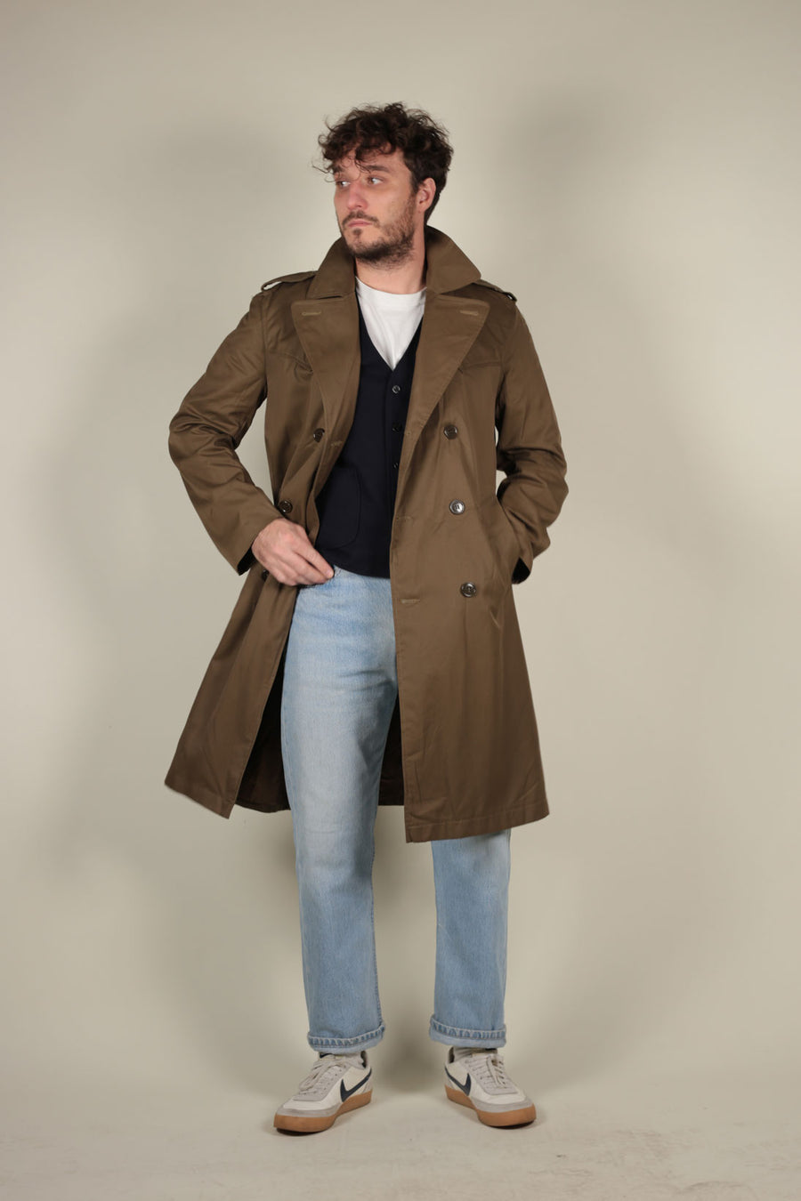 Italian Army trench coat – bunkerdepot - Main Image