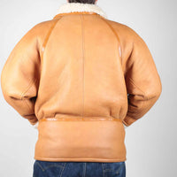 Shearling sheepskin jacket -L-