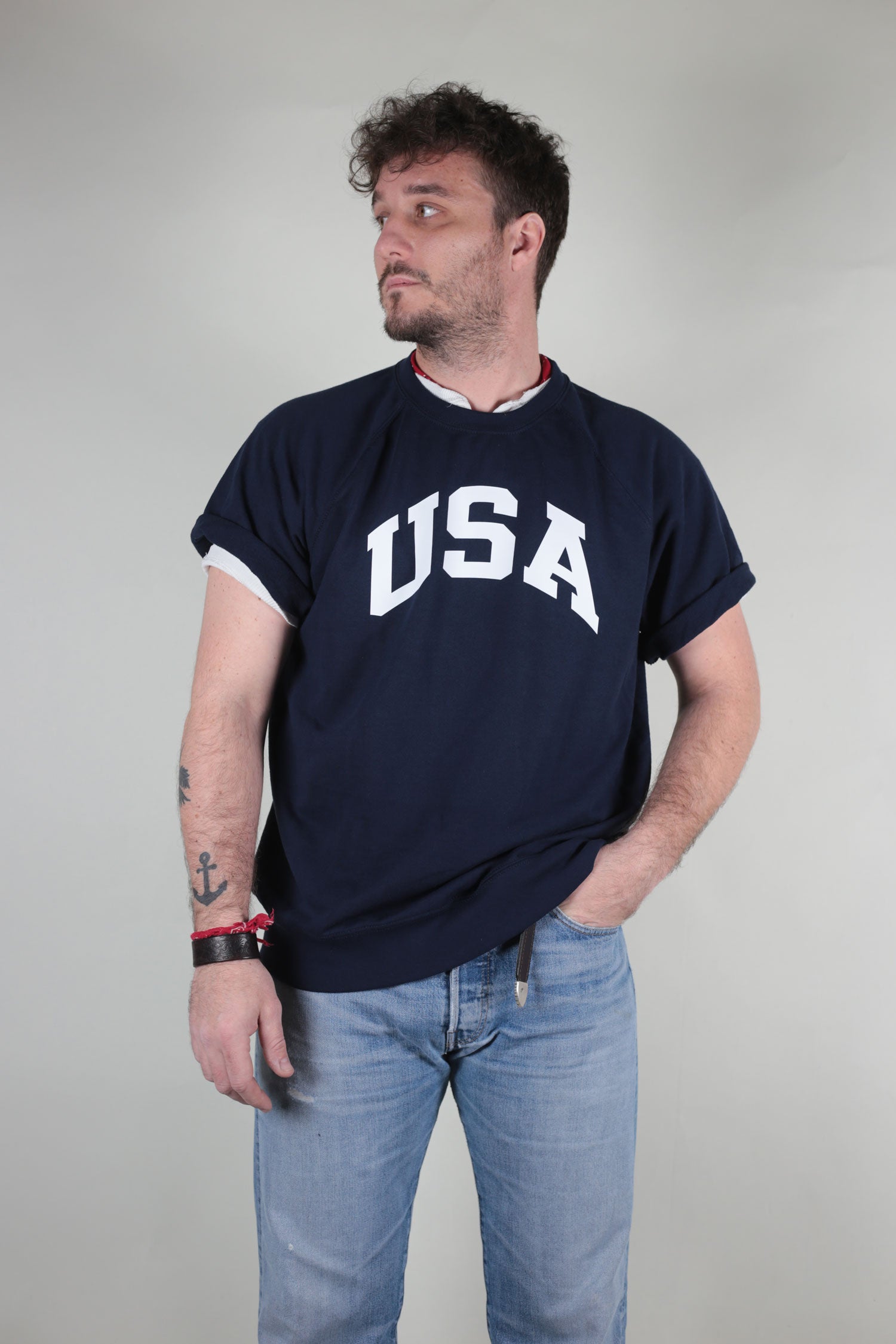 Felpa raglan mezza manica USA – bunkerdepot