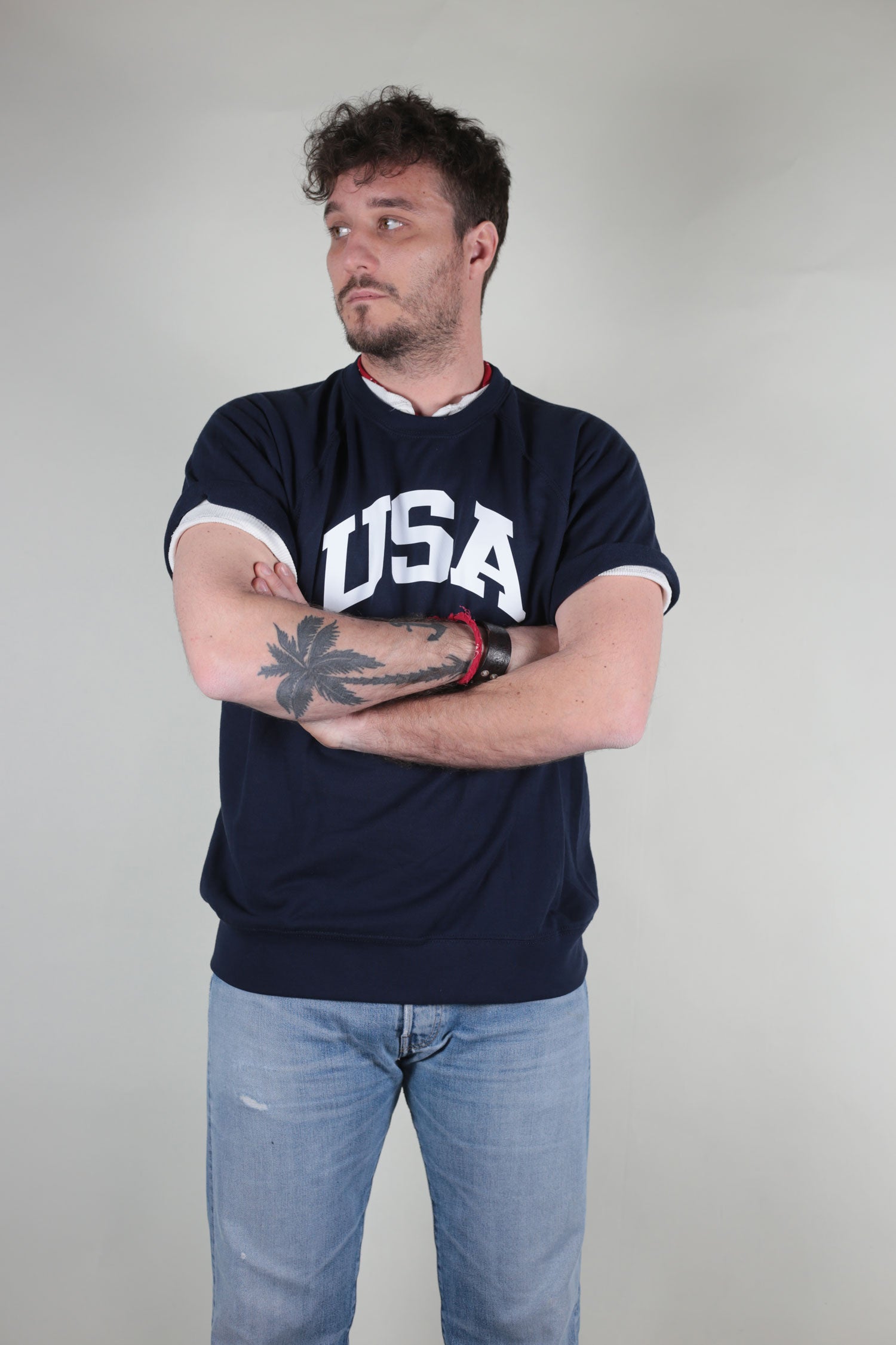 Felpa raglan mezza manica USA – bunkerdepot