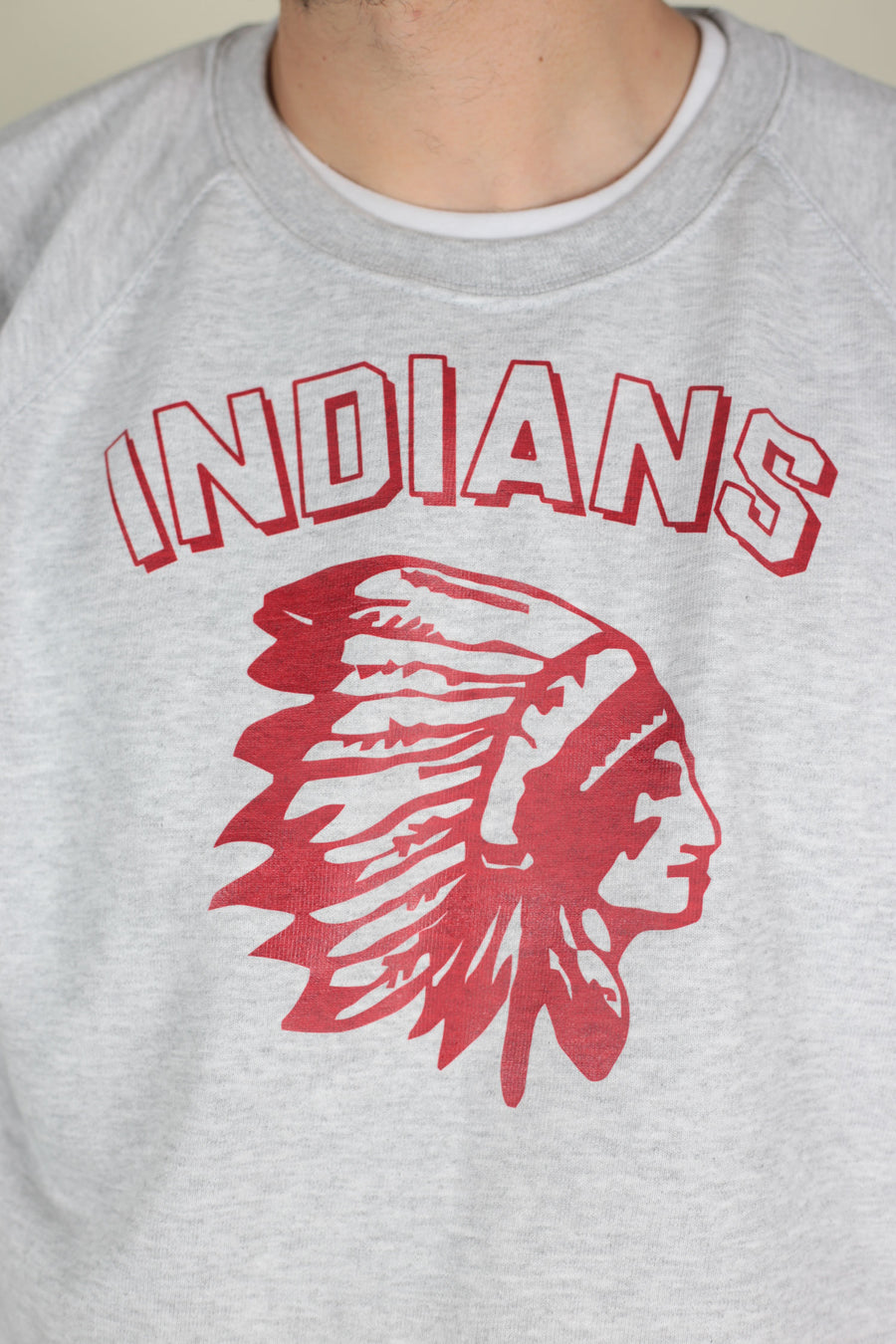 Indians half sleeve sweatshirt