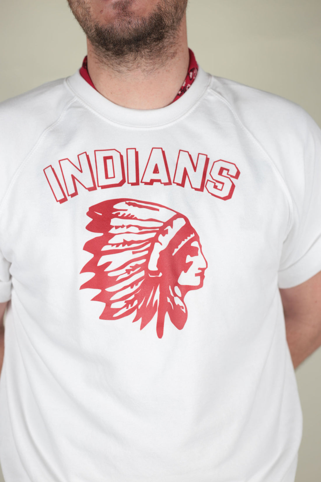 Indians half sleeve sweatshirt